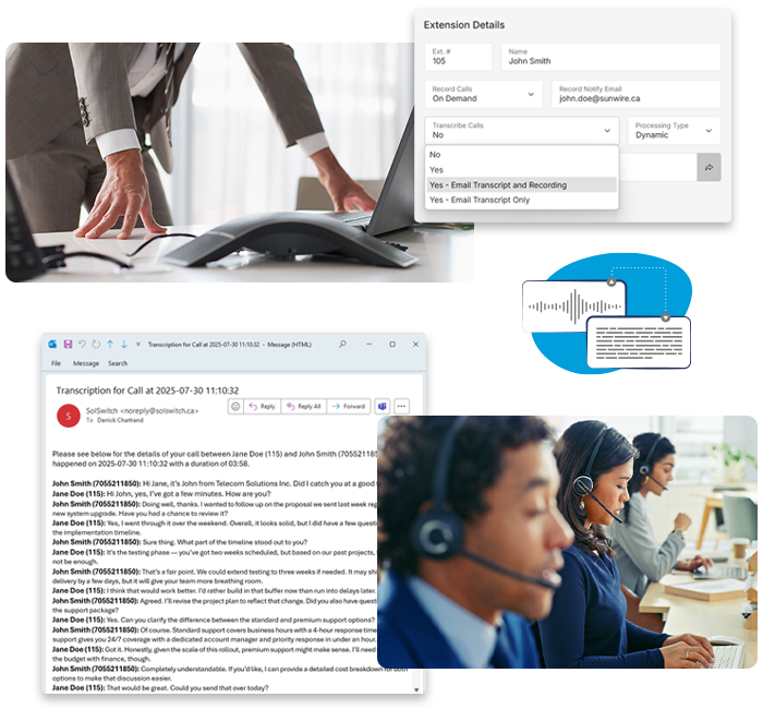 SolSwitch Call Transcription